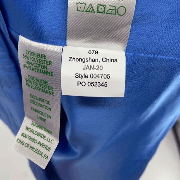 Lilly Pulitzer Women’s Bennet Blue Arie Stretch Shift V-Neck Mini Dress Size 00 - Picture 2 of 10